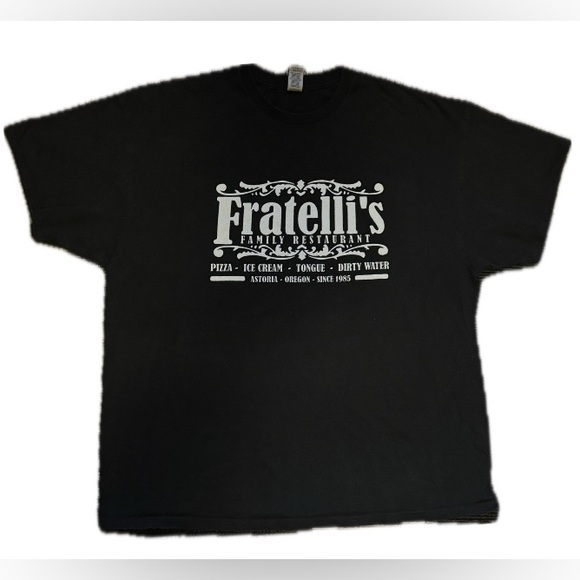 The Goonies 2X Fratelli’s Restaurant t-shirt Gildan tee - Picture 2 of 5